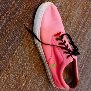 Ralph Lauren Size 11 Canvas Pink Shoes